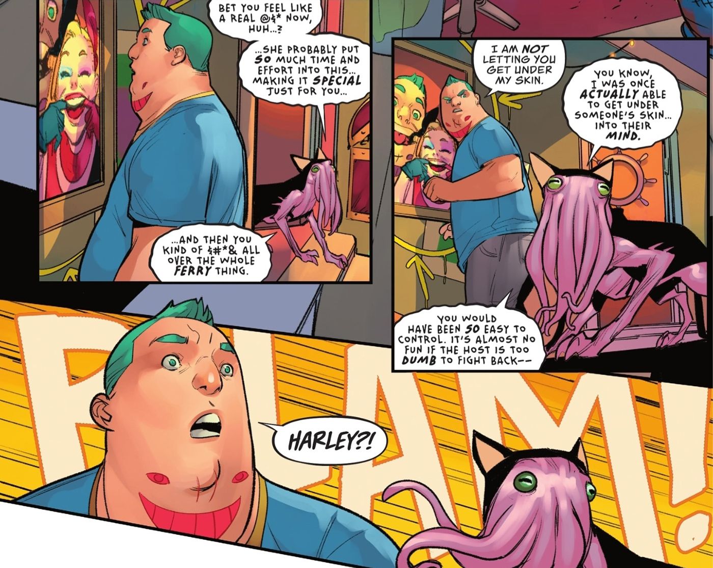 Harley Quinn Alien Parry insulta Kevin