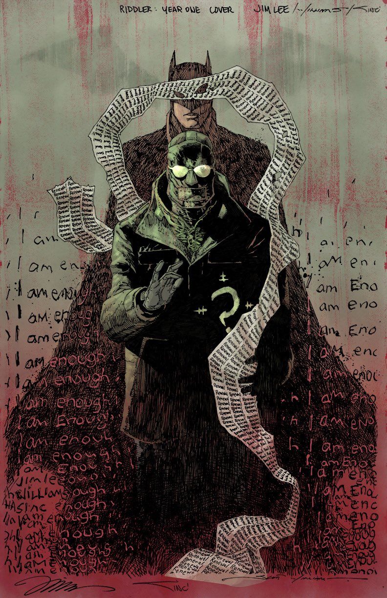 Jim Lee cria capa assombrosa do Batman para a série Charada de Paul Dano