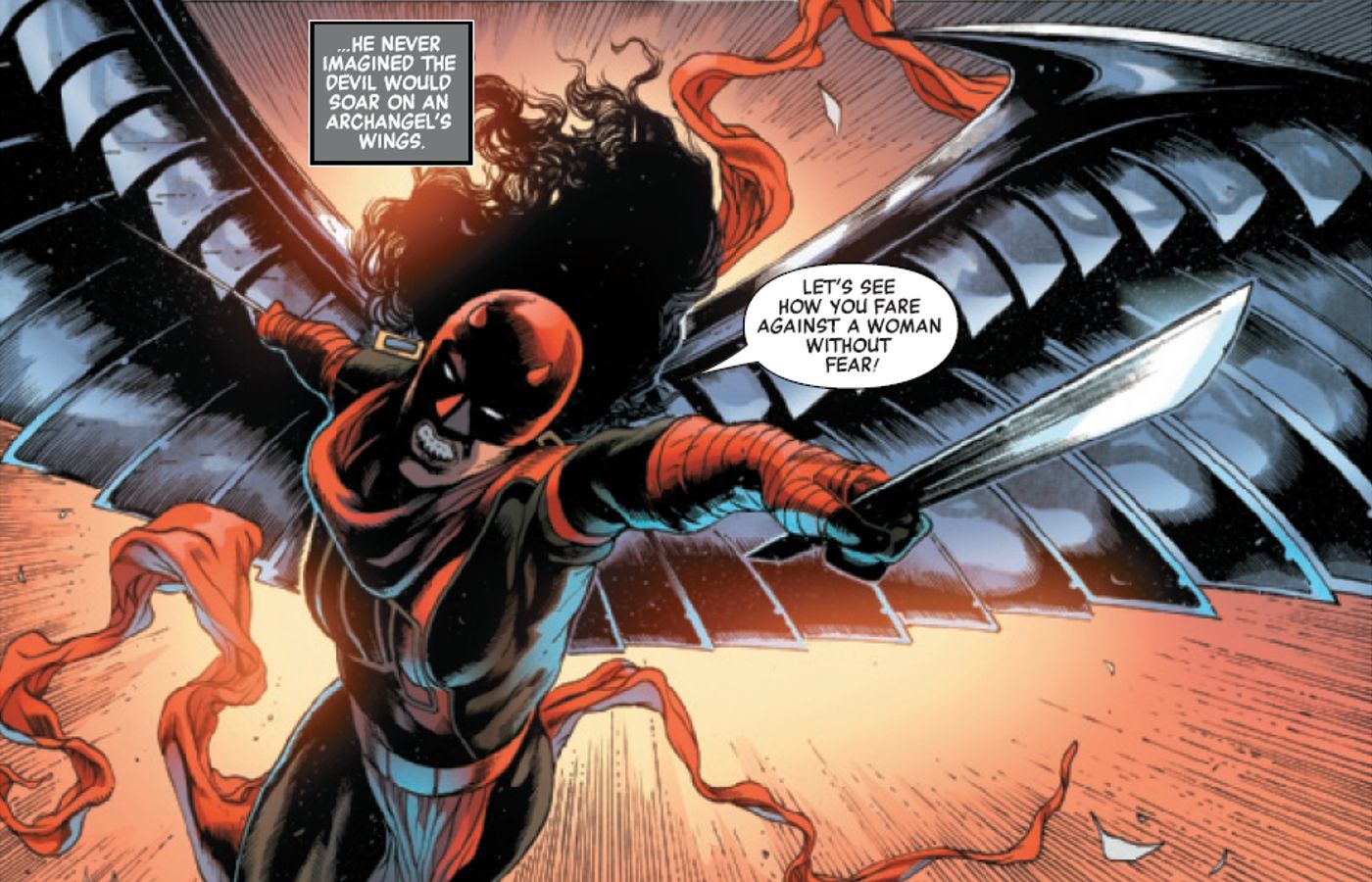 vingadores selvagens 6 asas de arcanjo elektra