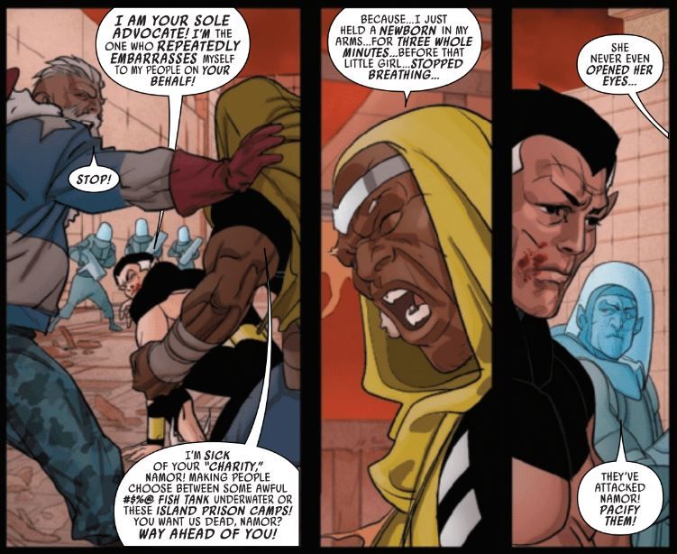 Namor, o Submarino, luta com Luke Cage
