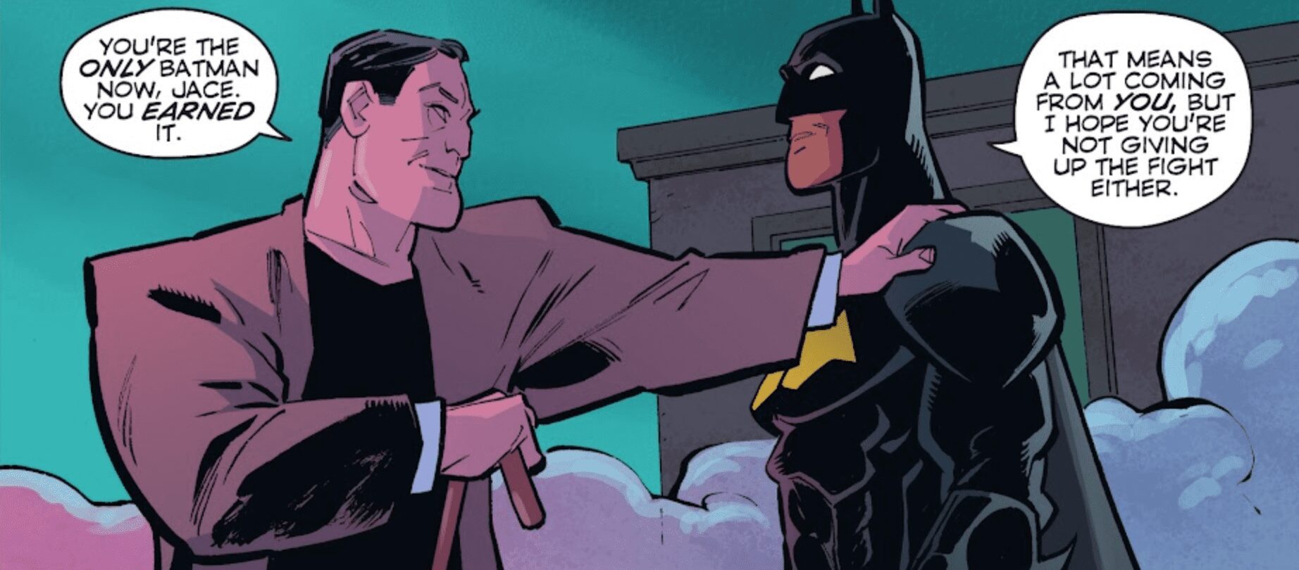 Future State Gotham Batman Bruce Wayne passa o manto para Jace Fox
