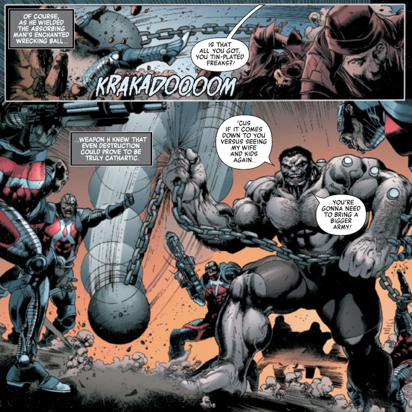 vingadores selvagens 6 arma h bola de demolição