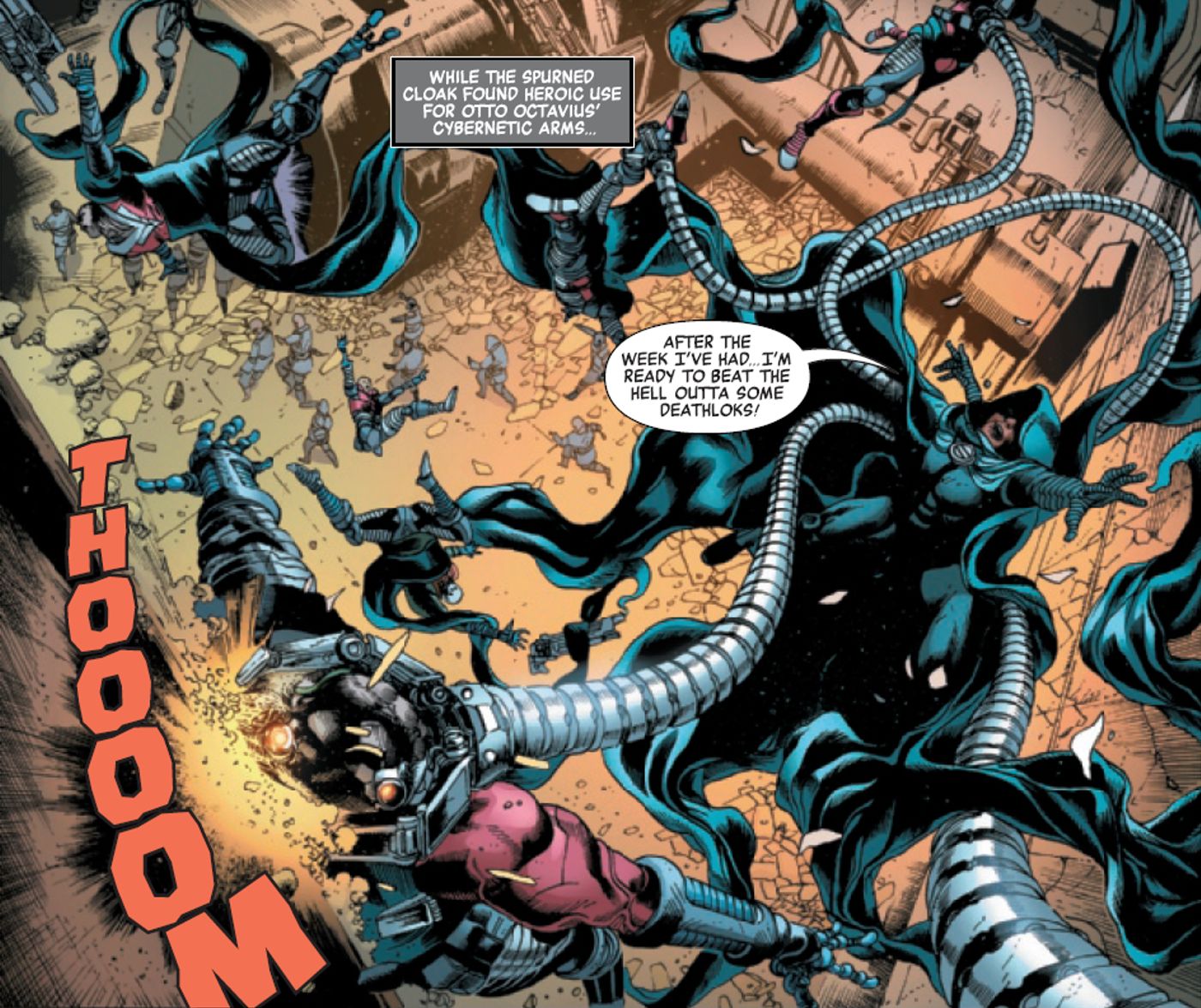 Savage Avengers 6 Manto Doc Ock Braços