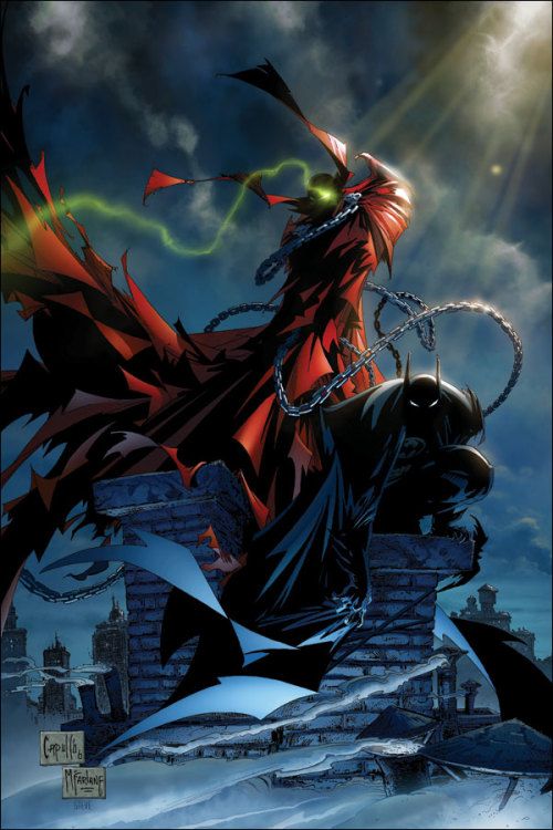 Spawn domina Batman na impressionante variante de Capullo