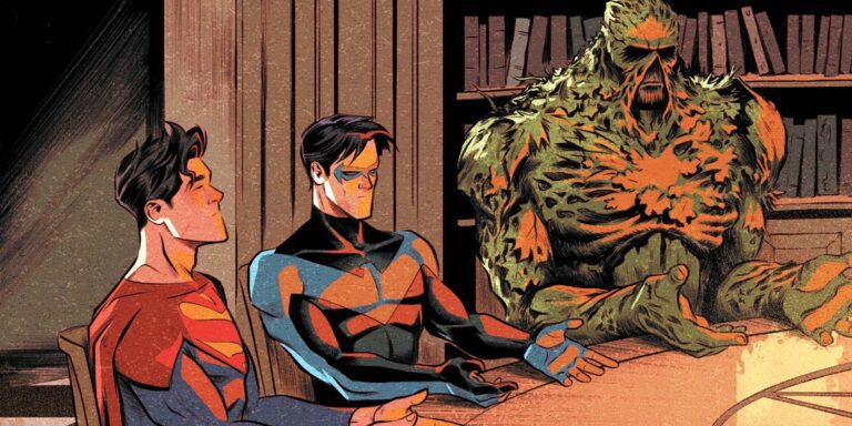 Superman Nightwing Swamp Thing Dark Crisis Seance Header