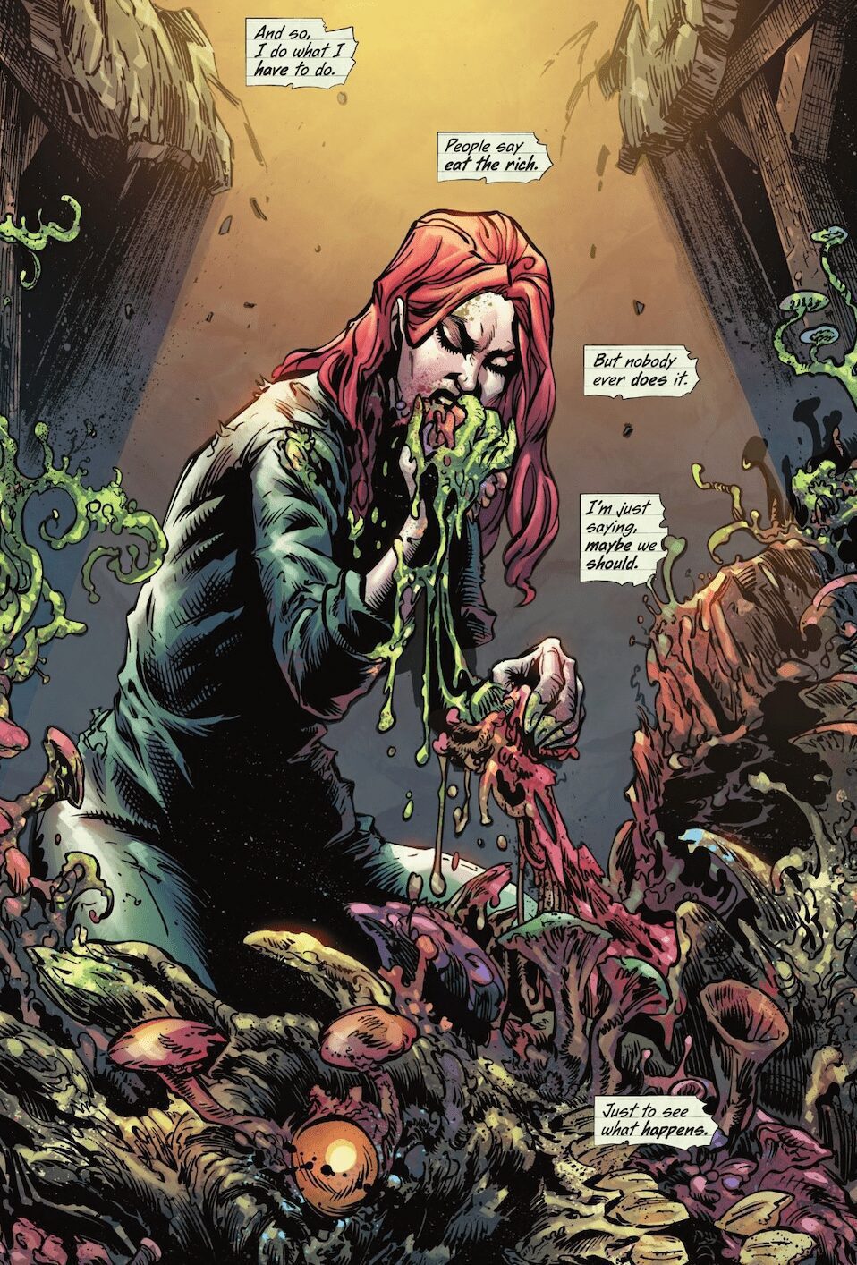 Poison Ivy acabou de assassinar - e comeu - um vilão clássico da DC