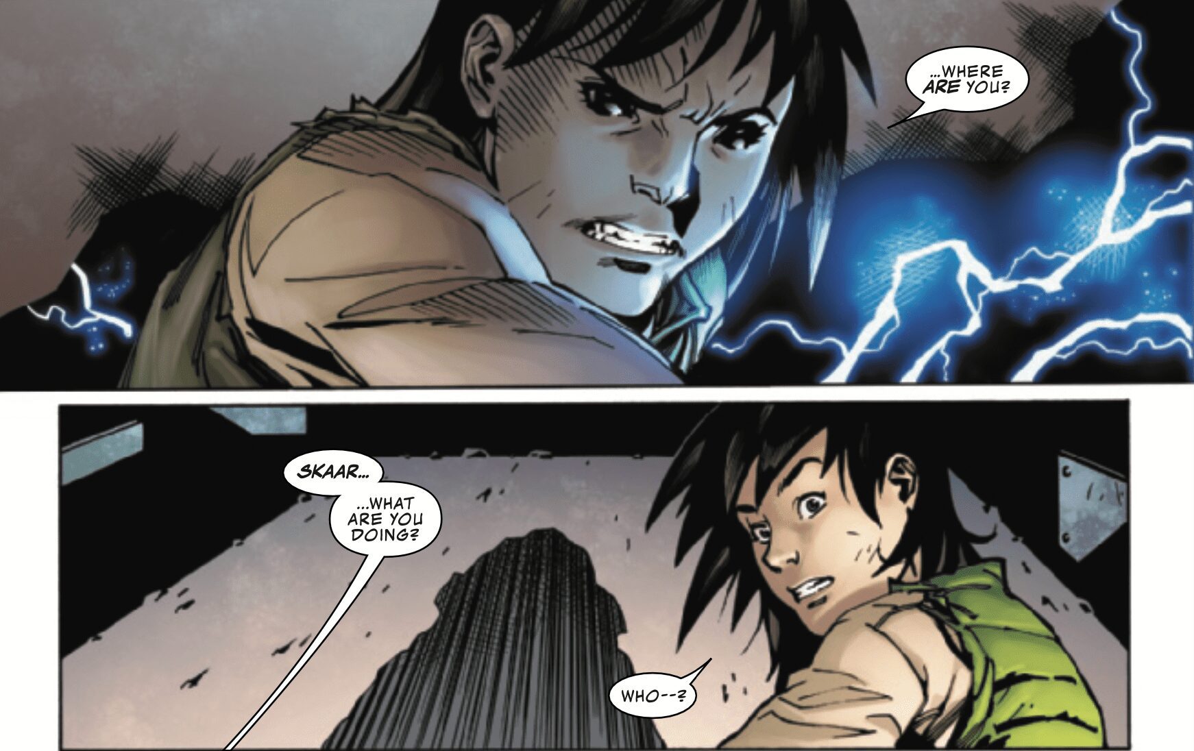 O filho do Hulk, Skaar, acaba de fazer um retorno dramático