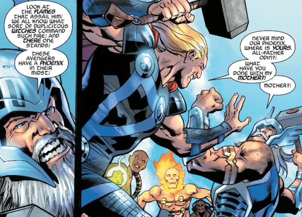 Thor confronta Odin sobre a Fênix secretamente ser sua mãe biológica