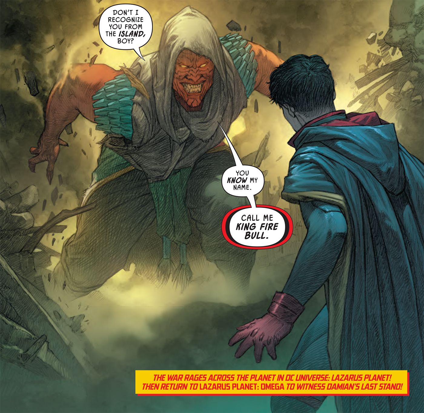 Lázaro-Planeta-Alfa-Robin-Damian-Wayne-Rei-Fogo-Touro