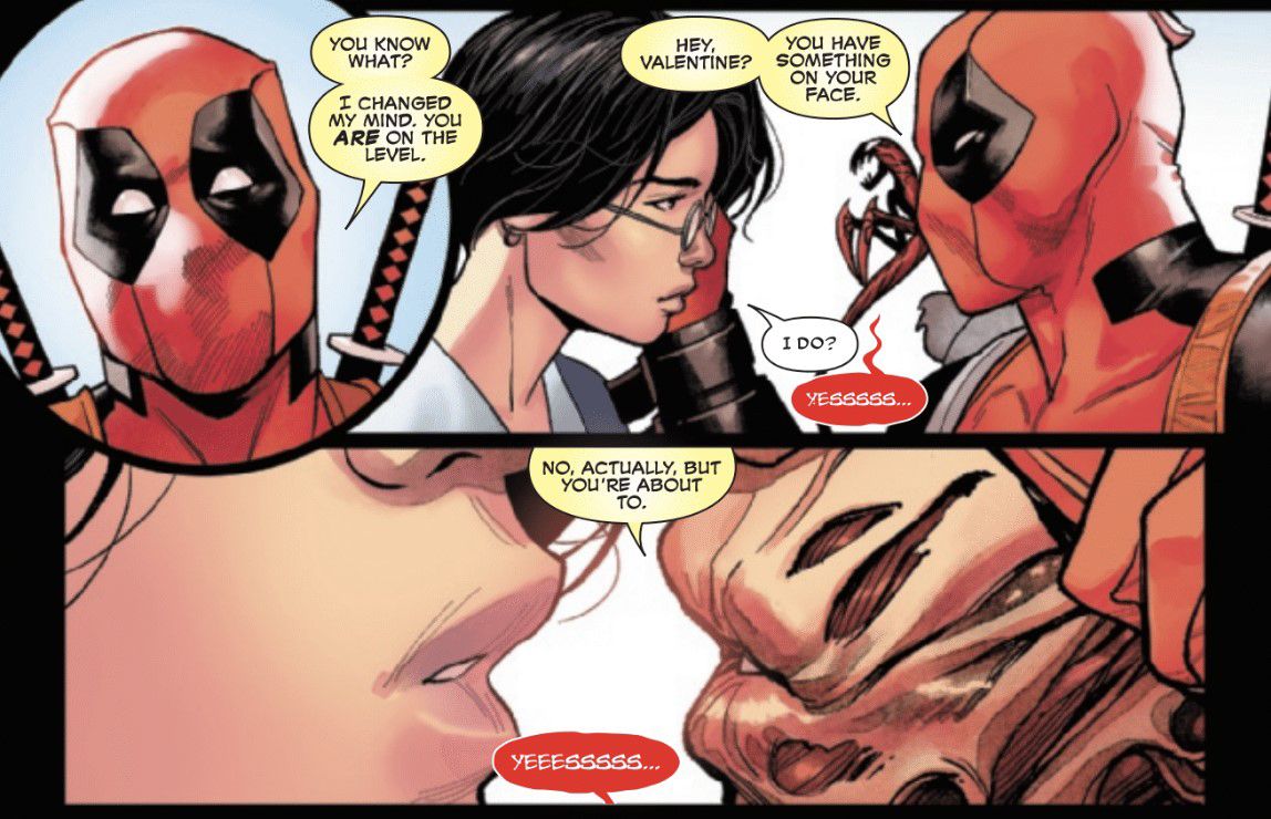 Deadpool-3-Dia dos Namorados-Quase-Beijo