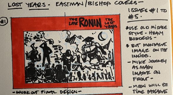 TMNT The Last Ronin - Lost Years #1 Director Cut - Arte promocional de Kevin Eastman
