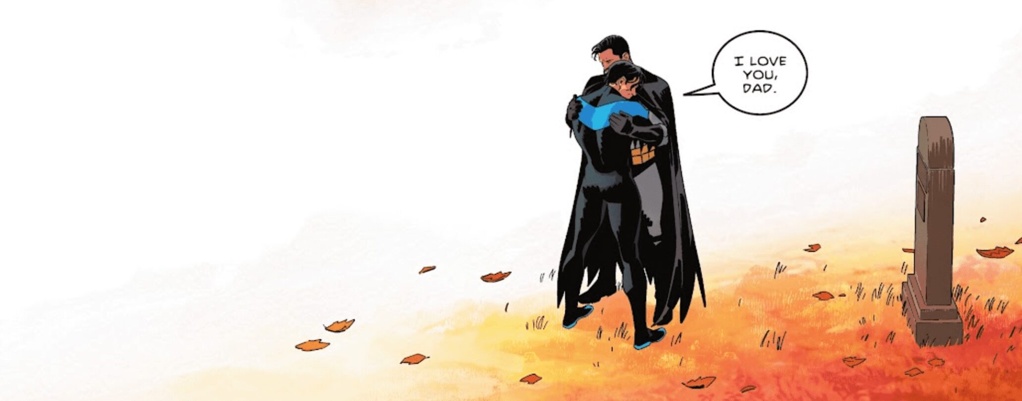 Fãs do Asa Noturna comemoram Dick Grayson finalmente chamando Batman de 'pai'