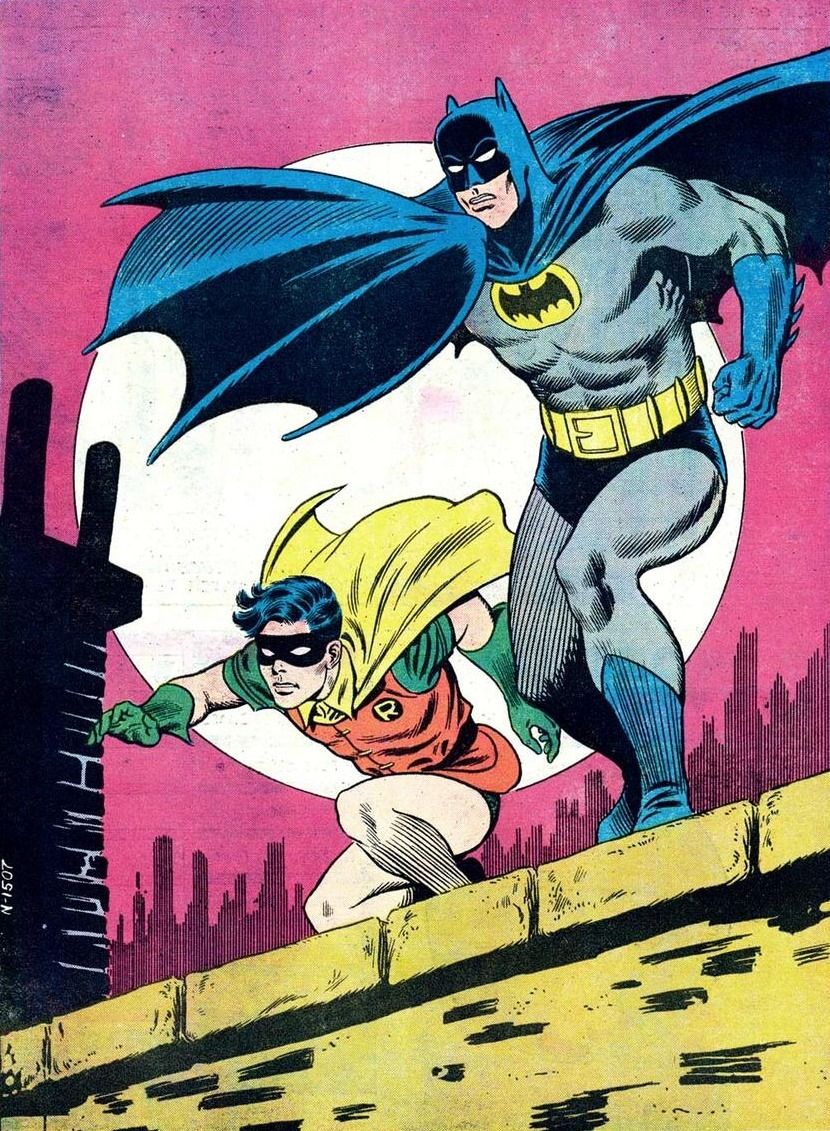 Pin-up de Batman e Robin Carmine Infantino