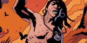 Hellboy creator Mike Mignola creates a perfectly barbaric cover for Conan the Barbarian #1.
