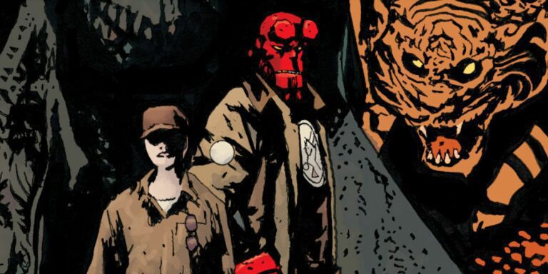 Hellboy prepares to fight a dangerous new were-tiger monster in cover art for Dark Horse's new one-shot.