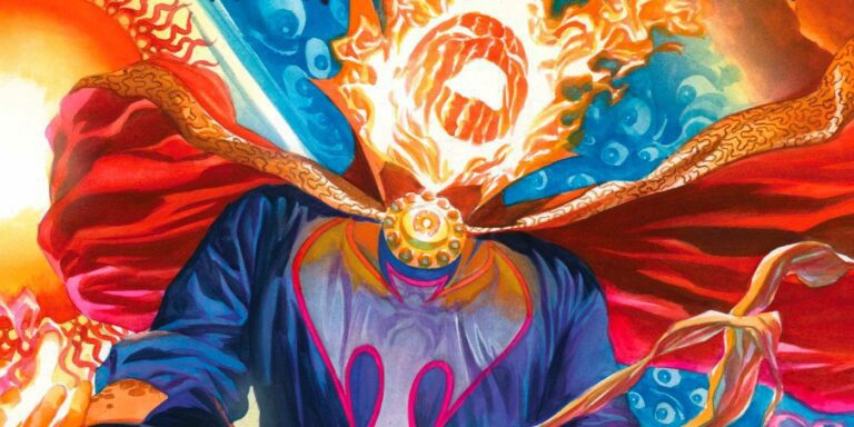 Stephen Strange and Dormammu merge together in cover art for Marvel's Doctor Strange #3.
