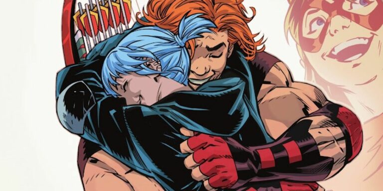 Roy Harper reunites with his long-lost daughter, Lian, in the first issue of DC's Green Arrow.