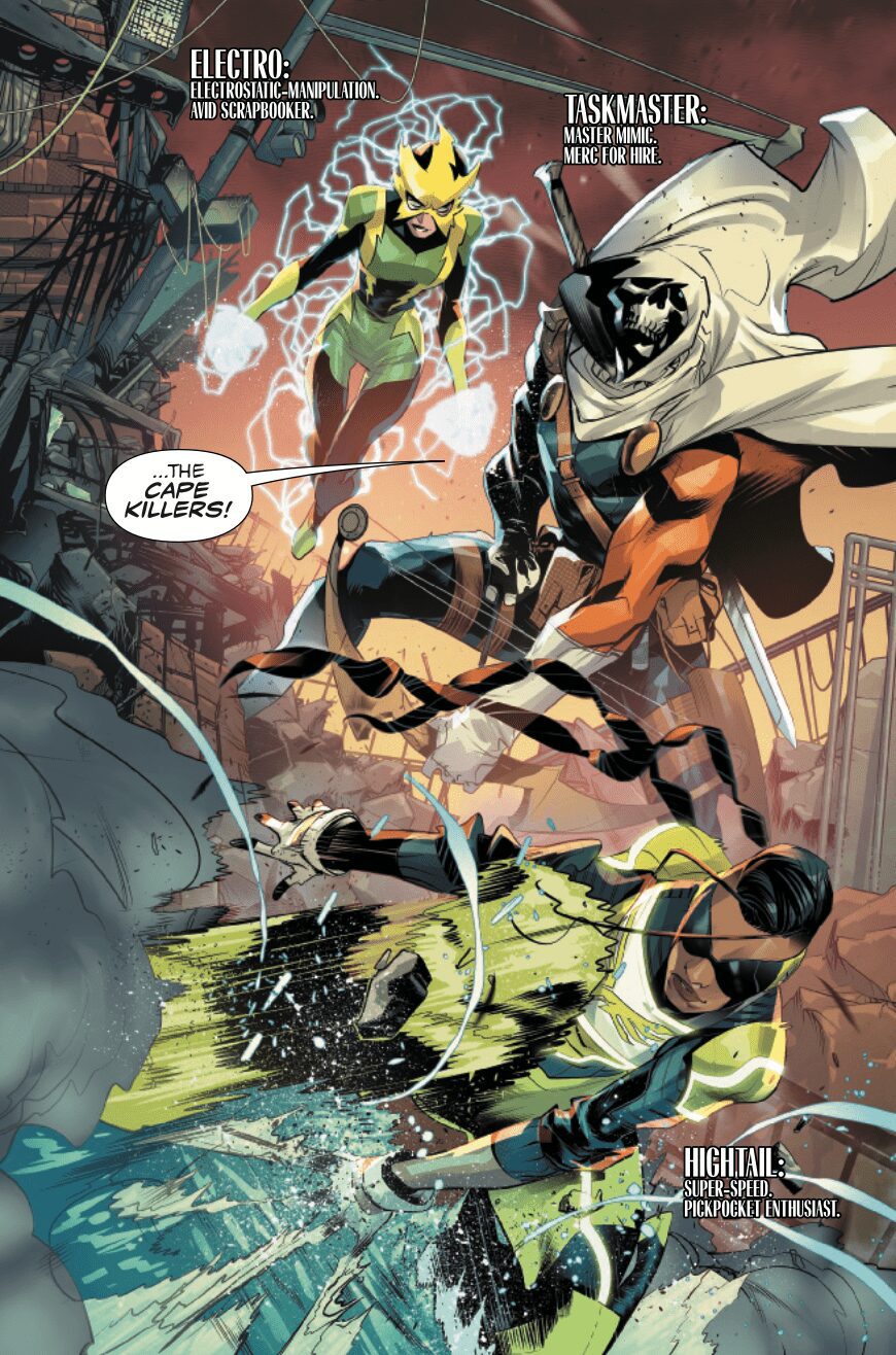 Miles Morales tem que se juntar à versão da Marvel do Esquadrão Suicida, uma nova equipe chamada Cape Killers.