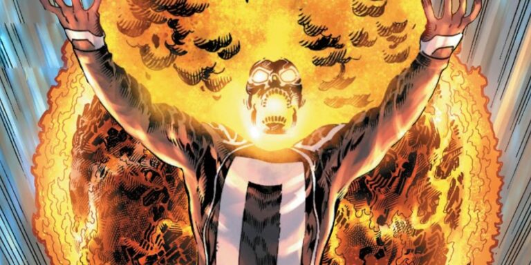 Robbie Reyes/Ghost Rider debuts his new ride, the Planet of Vengeance, in Avengers Assemble: Omega.