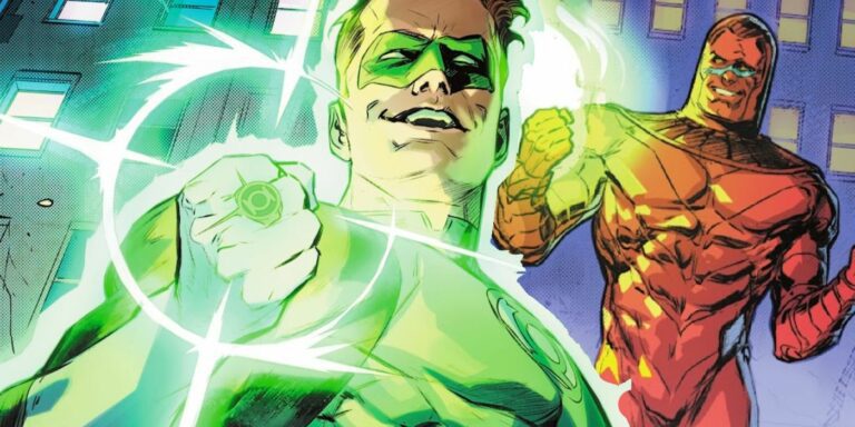 Hal Jordan faces a villain called Steel Fury, who has his own Manhunter armor, in Green Lantern #1.