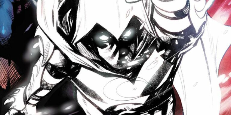 Moon Knight leaps away from Marvel's Morpheus on the cover of Moon Knight #24 (2023).