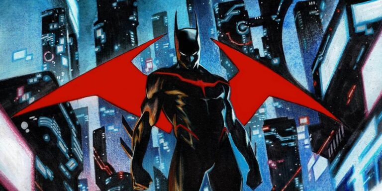 Batman Beyond Batsuit in Neo-Gothic cover.
