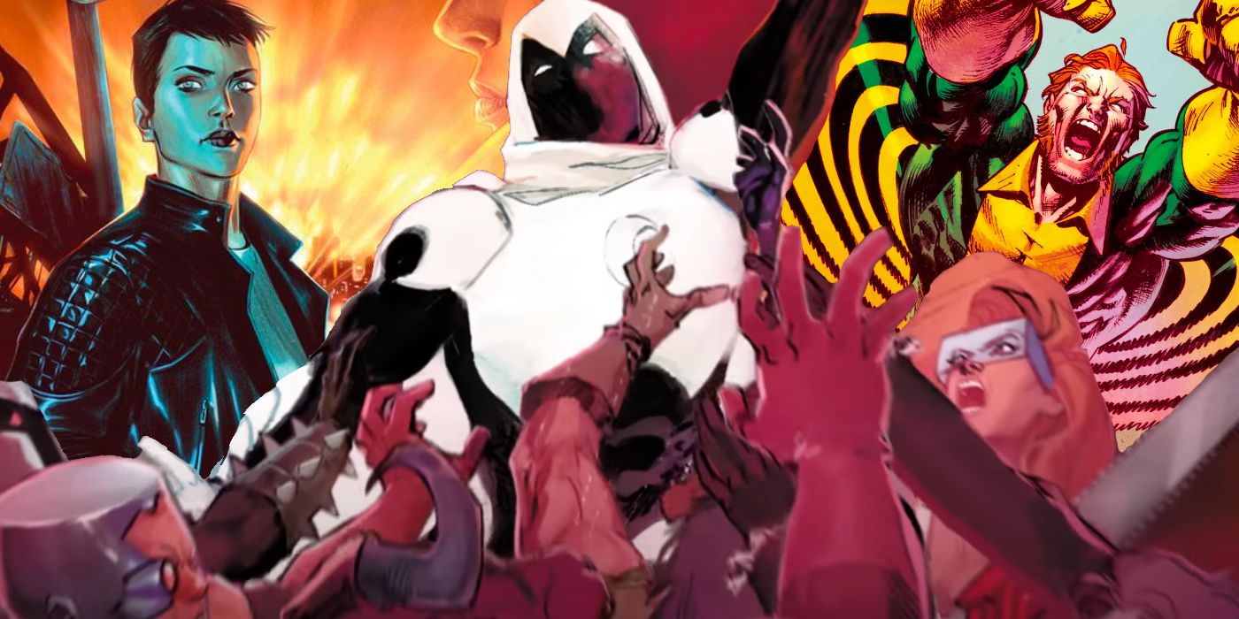 Moon Knight, X-Men's Banshee e Blade Runner 2039 são retratados um ao lado do outro.