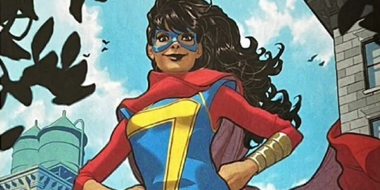 Kamala Khan, Ms. Marvel, stands proud