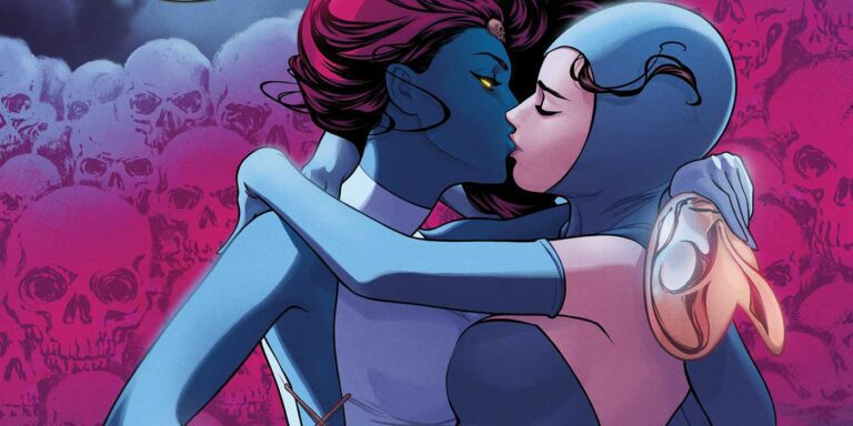 Nova capa azul dos X-Men destaca uma das maiores histórias de amor da Marvel